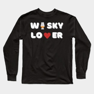 Whisky Lover Shirt Long Sleeve T-Shirt